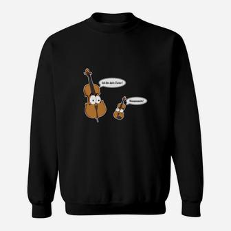 Lustiges Cartoon Musikinstrumenten Sweatshirt – Melodie im Taschenformat Design - Seseable