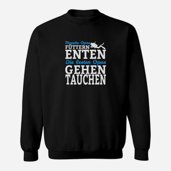 Lustiges Enten-Taucher Sweatshirt – Motiv Füttern Enten, Gehen Tauchen - Seseable