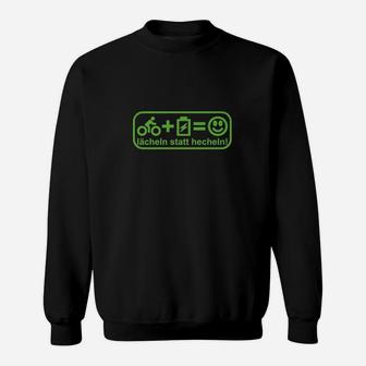 Lustiges Radfahrer-Motiv Sweatshirt, Lächeln statt Hecheln Tee - Seseable