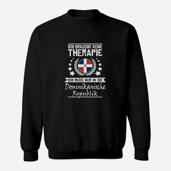 Lustiges Sweatshirt Dominikanische Republik Urlaubstherapie, Souvenir - Seseable