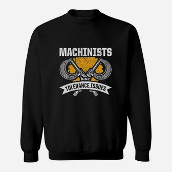 Machinist Tolerance Machine Operator Machining Sweatshirt - Seseable