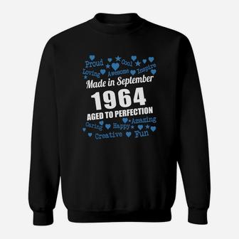 Made In September 1964 Aged To Perfection Shirts, September 1964 T-shirt, Born September 1964, September 1964 Aged To Perfection, 1964s Shirts, Born In September 1964 Sweatshirt - Seseable