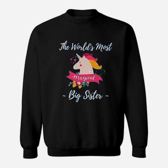 Magical Unicorn Big Sister Gifts Sweat Shirt - Seseable