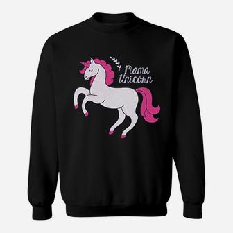 Mama And Baby Unicorn birthday Sweat Shirt - Seseable