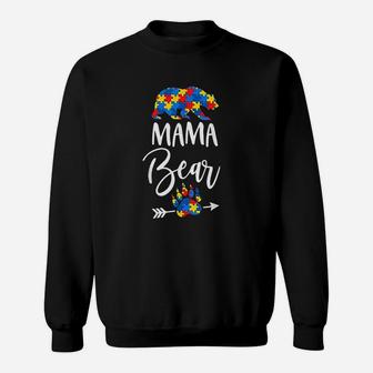 Mama Bear Mommy Mama Puzzle Sweat Shirt - Seseable