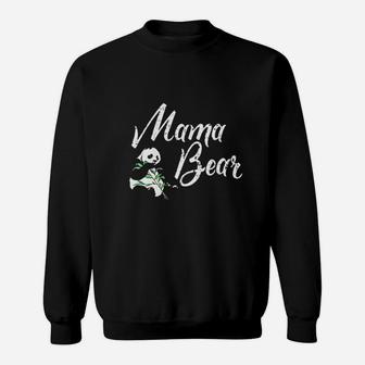 Mama Bear Panda Family Cute Art Gift For Mom Sweat Shirt - Seseable