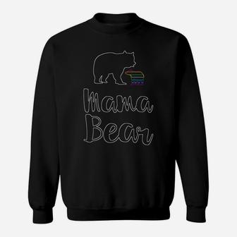 Mama Bear Rainbow Baby Neon Sweat Shirt - Seseable
