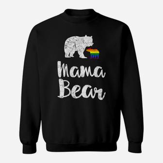 Mama Bear Rainbow Baby Weathered Sweat Shirt - Seseable