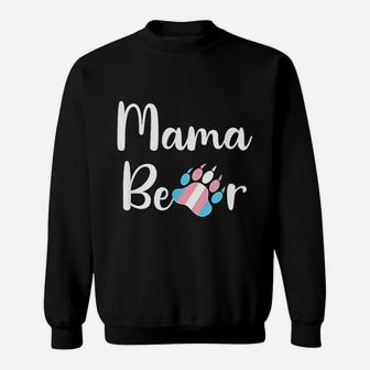 Mama Bear Transgender Mom Trans Pride Lgbt Sweat Shirt - Seseable