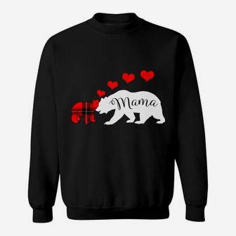 Mama Bear Valentines Day Mothers Day Mom Gift Sweat Shirt - Seseable