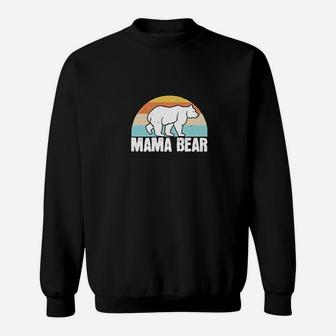 Mama Bear Vintage Graphic Funny Gift For Mom Sweat Shirt - Seseable