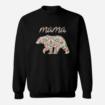 Mama Bear Watercolor Roses Sweat Shirt - Seseable