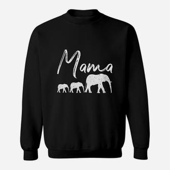 Mama Elephant Cute Mothers Day Gift Mom Mommy Sweat Shirt - Seseable
