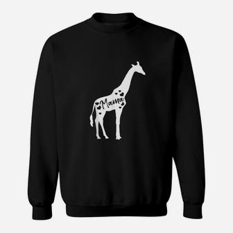 Mama Giraffe Mothers Day Safari Zoo Mom Love Animal Lover Sweat Shirt - Seseable