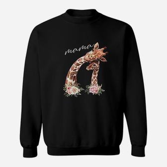 Mama Giraffe New Mom Mommy Gift For Mothers Day Sweat Shirt - Seseable