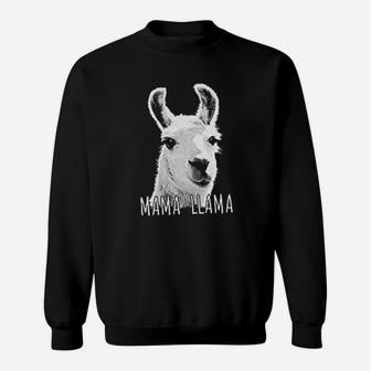 Mama Llama Art Sweat Shirt - Seseable