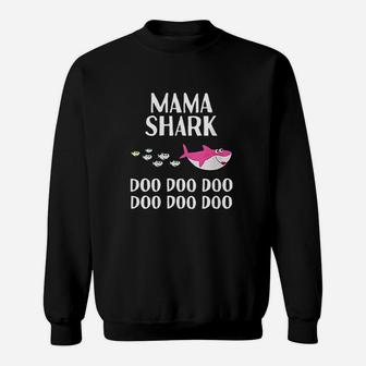 Mama Shark Doo Doo Gift For Mom Mothers Day Christmas Sweat Shirt - Seseable