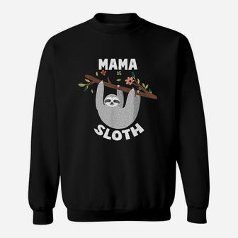 Mama Sloth Matching Family Vintage Mothers Day Sweat Shirt - Seseable