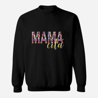 Mamacita Gift For Women Cinco De Mayo Serape Mexocan Mom Sweat Shirt - Seseable