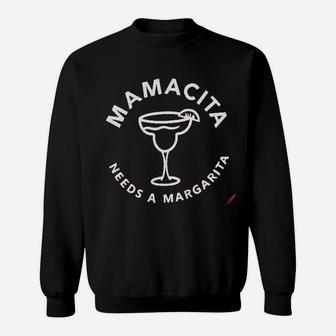 Mamacita Needs A Margarita Letter Print Sweat Shirt - Seseable