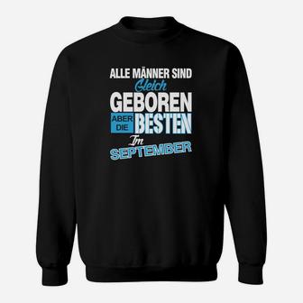 Männer Sweatshirt 'Besten im September Geboren', Geburtstags-Slogan Tee - Seseable