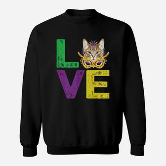 Mardi Gras Fat Tuesday Costume Love Australian Mist Funny Gift For Cat Lovers Sweat Shirt - Seseable