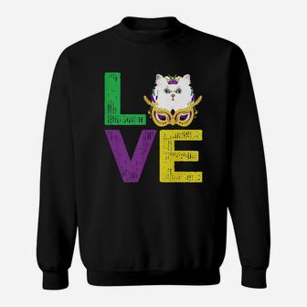 Mardi Gras Fat Tuesday Costume Love Persian Funny Gift For Cat Lovers Sweat Shirt - Seseable