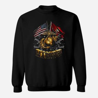 Marine Corps Sweat Shirt - Seseable