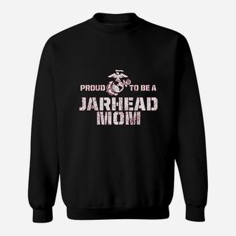 Marines Mom Proud To Be A Jarhead Mom Sweat Shirt - Seseable