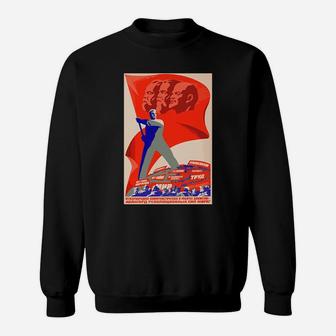 Marxist Revolutionary Vanguard Vintage Ussr Retro Soviet Tee Sweat Shirt - Seseable