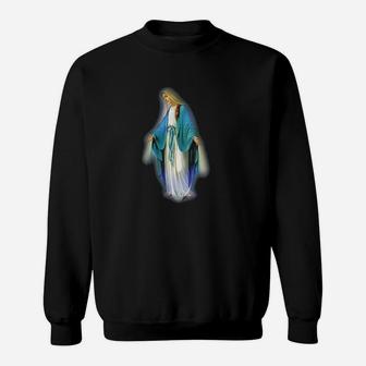 Mary Blessed Mother Catholic Sweat Shirt - Seseable