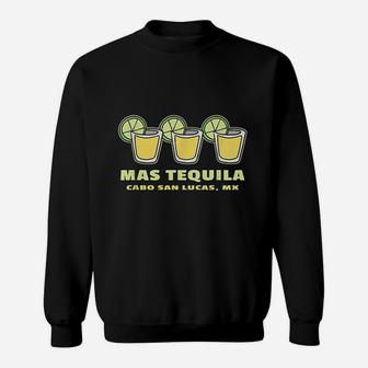Mas Tequila Cabo San Lucas Souvenir Shooters Lime Sweat Shirt - Seseable