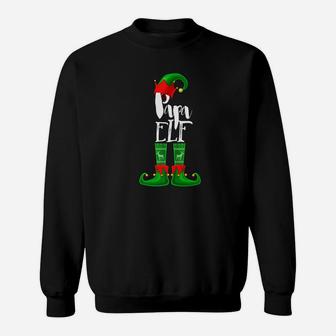 Matching Family Christmas Pajama Papa Elf Shirt Pj Shirt Sweat Shirt - Seseable