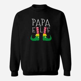 Matching Family Elf Squad Christmas Papa Sweat Shirt - Seseable