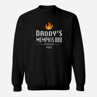 Memphis Dad Bbq Daddy Premium Ribs Memphis Dad Gifts Premium Sweat Shirt - Seseable