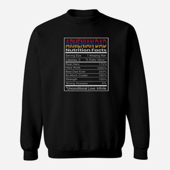 Mens Armenian Dad Nutrition Facts Fathers Day Gift Sweat Shirt - Seseable