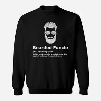 Mens Bearded Funcle Shirt Funny Uncle Definition T-shirt Sweat Shirt - Seseable