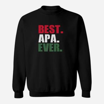 Mens Best Apa Ever Shirt Proud Hungarian Dad Fathers Day Gifts Premium Sweat Shirt - Seseable