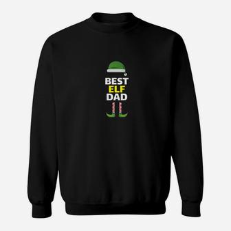 Mens Christmas Elf Dad Daddy Matching Family Companion Sweat Shirt - Seseable