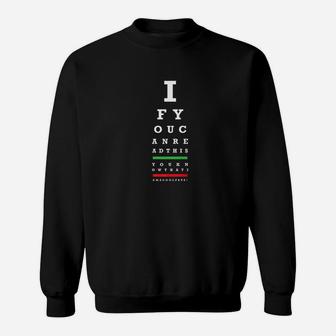 Mens Cool Papa Eye Chart Tes, best christmas gifts for dad Sweat Shirt - Seseable