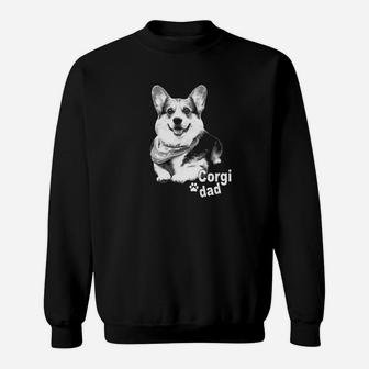 Mens Corgi Dad Cute Corgi Dog Gif Corgi Daddy Sweat Shirt - Seseable