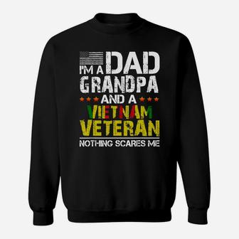 Mens Dad Grandpa Vietnam Veteran Vintage Mens Fathers Day Gifts T-shirt Sweat Shirt - Seseable