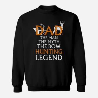 Mens Deer Hunting Cool Gift For Dad Bow Hunting Gift Sweat Shirt - Seseable