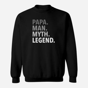 Mens Funny Fathers Day Gift For Dad Father Papa Man Myth Legend Premium Sweat Shirt - Seseable