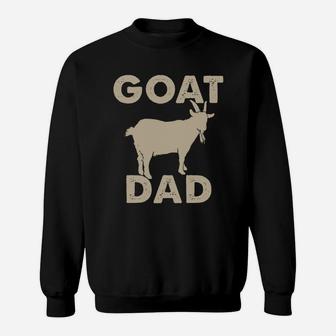 Mens Funny Goat Dad T-shirt Goat Apparel Sweat Shirt - Seseable