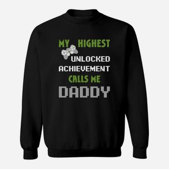 Mens Nerdy Funny Fathers Day Gamer Dad Video Gaming Apparel Sweat Shirt - Seseable