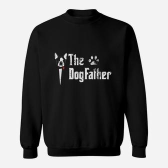 Mens The Dogfather Boston Terrier Dog Dad 2020 Sweat Shirt - Seseable