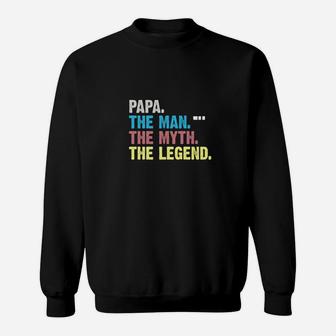 Mens The Man The Myth The Legend Shirt For Mens Papa Dad Sweat Shirt - Seseable