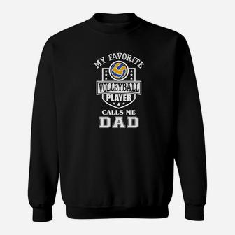 Mens Volleyball Dad Shirt Fathers Day Gift Premium Sweat Shirt - Seseable