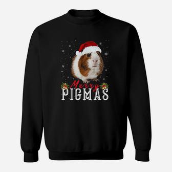 Merry Pigmas Funny Guinea Pig Christmas Sweat Shirt - Seseable